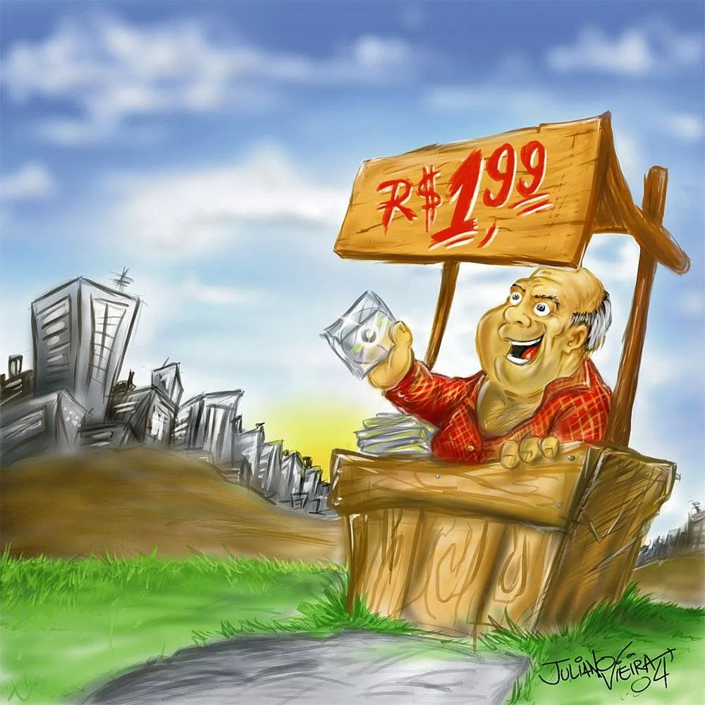 Capa de CD ilustrada